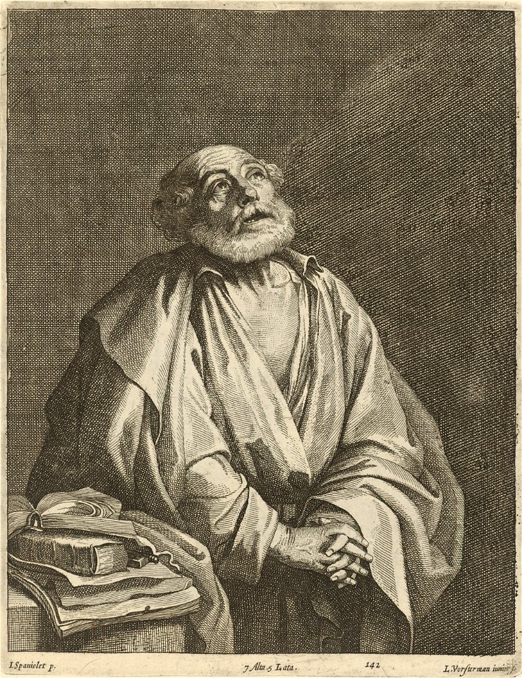 Lucas Vorsterman after Spanjolet - Penitent St Peter SVK-SNG.G 11965-143