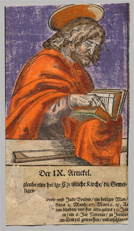 Lucas Cranach the Elder, After (German, 1472-1553) - James the Less from Christ, the Apostles, and Saint Paul - 2017.277.11 - Cleveland Museum of Art