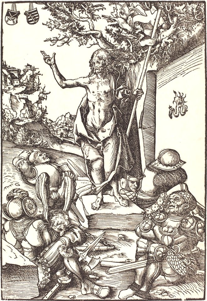 Lucas Cranach, o Velho - Série da Paixão de Cristo - A Ressurreição de Cristo