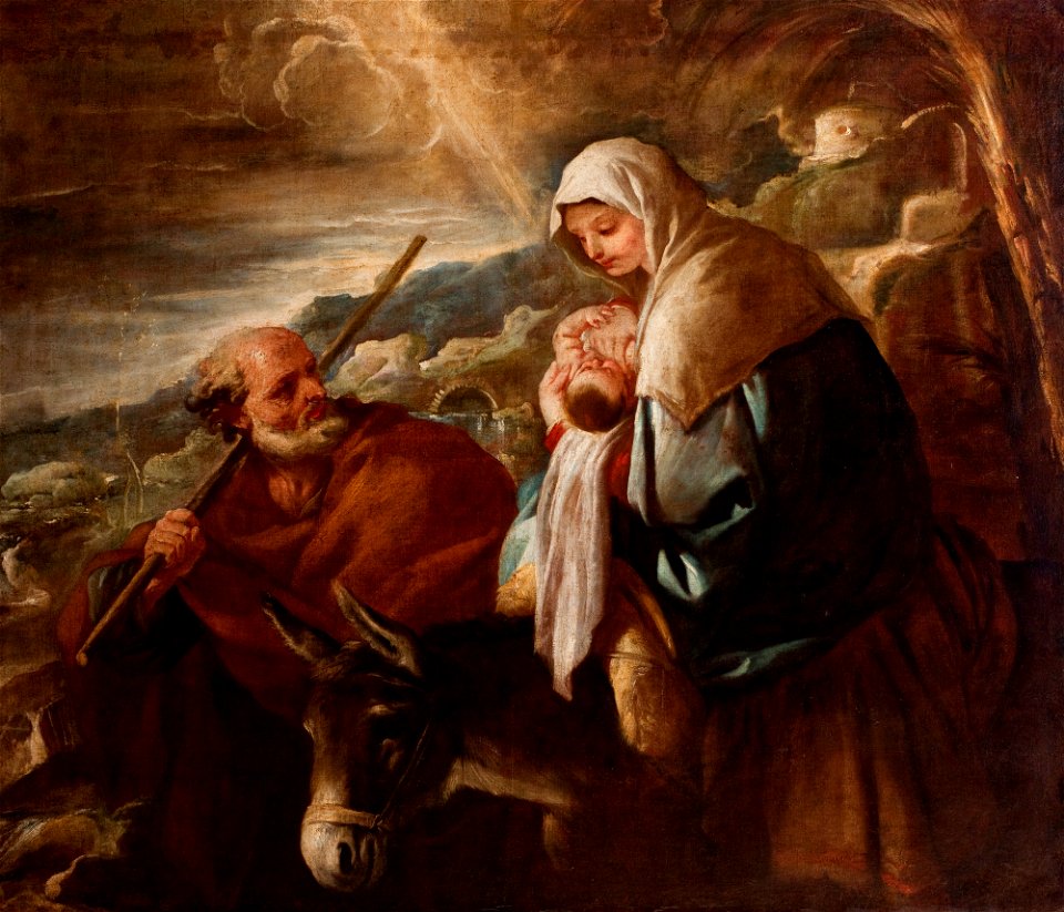 Luca Giordano - Flight into Egipt - MNK XII-A-603 - National Museum Kraków
