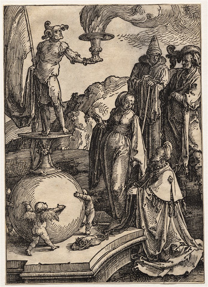 Lucas van Leyden (Dutch, 1494-1533) - Solomon's Idolatry - 1960.156 - Cleveland Museum of Art