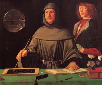 Luca Pacioli (Gemaelde). Free illustration for personal and commercial use.
