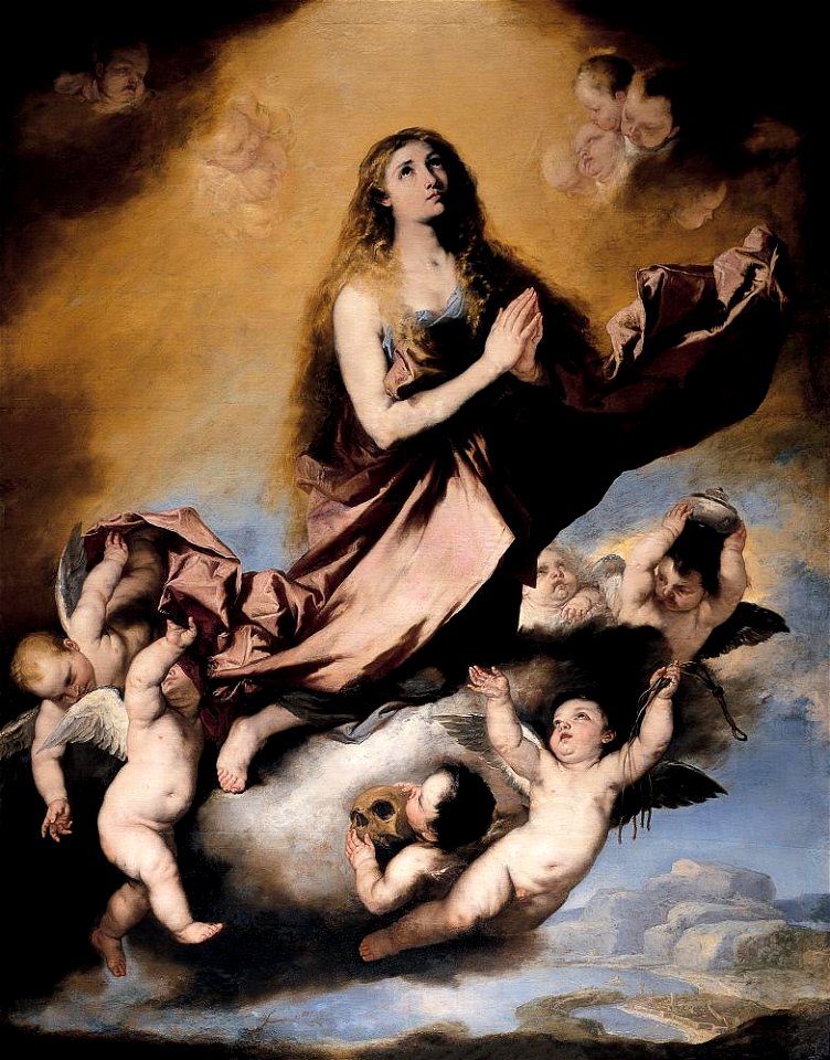 Luca Giordano - Ecstasy of Saint Mary Magdalene - A76 - Hispanic Society of America