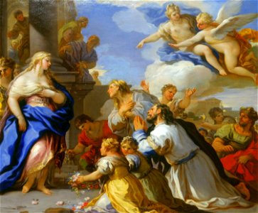 Luca Giordano (Naples 1634-Naples 1705) - Psyche Honoured by the People - RCIN 402961 - Royal Collection