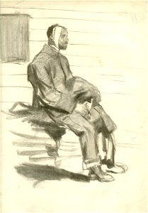Lucien Jonas Blessé assis