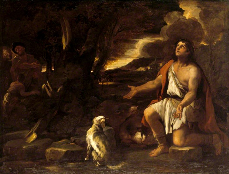 Luca Giordano (1634-1705) - The Parable of the Prodigal Son, The Penitent Swineherd - 138258.4 - National Trust