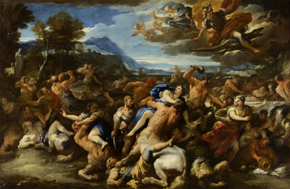 Luca Giordano - Battle of Lapiths and Centaurs - Hermitage