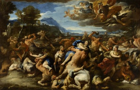 Luca Giordano - Battle of Lapiths and Centaurs - Hermitage
