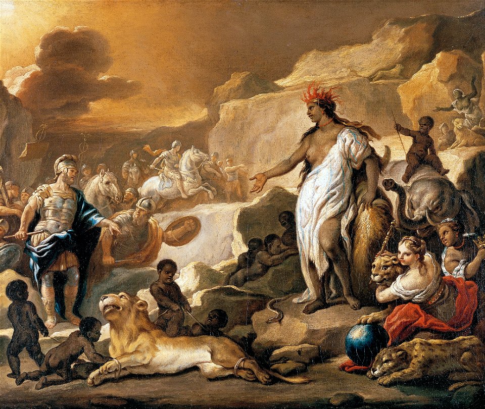 Luca Giordano, copies - Series of the Four Parts of the World. Africa - Google Art Project