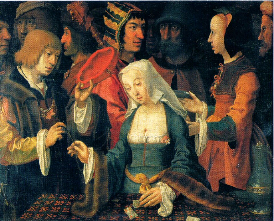 Lucas van Leyden - Kartenlegerin - 1200 dpi