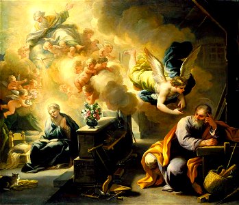 Luca Giordano - The Dream of St. Joseph - 77.52 - Indianapolis Museum of Art. Free illustration for personal and commercial use.