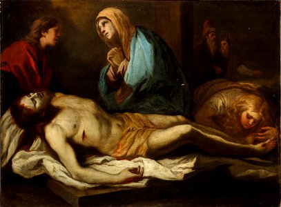 Luca Giordano - The Lamentation over the Dead Christ - 1981.80 - Fogg Museum. Free illustration for personal and commercial use.