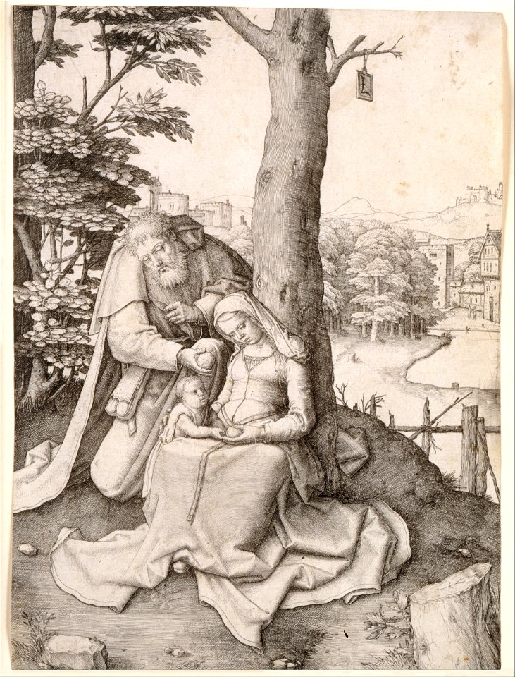 Lucas van Leyden - The Holy Family - Google Art Project