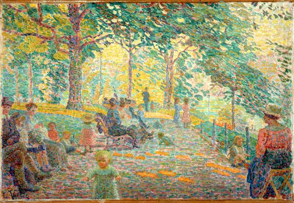 Ludovic Vallée - L'Après-midi au parc Montsouris - P2520 - Musée Carnavalet