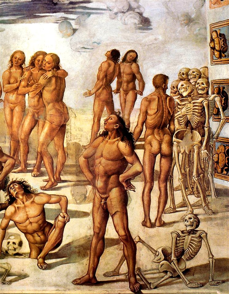 Luca Signorelli - Resurrection of the Flesh (detail) - WGA21218