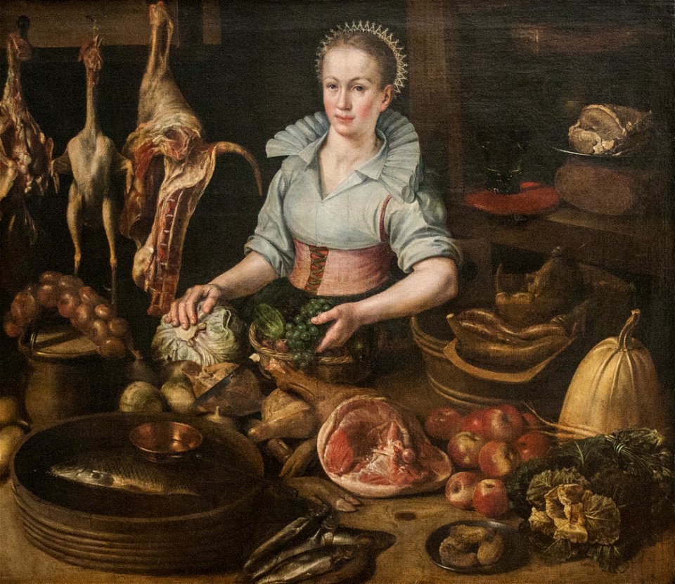 Lucas Van Valckenborch (circle of) - The Kitchen Maid