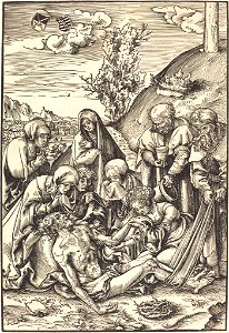 Lucas Cranach, o Velho - Série da Paixão de Cristo - Cristo descido da Cruz
