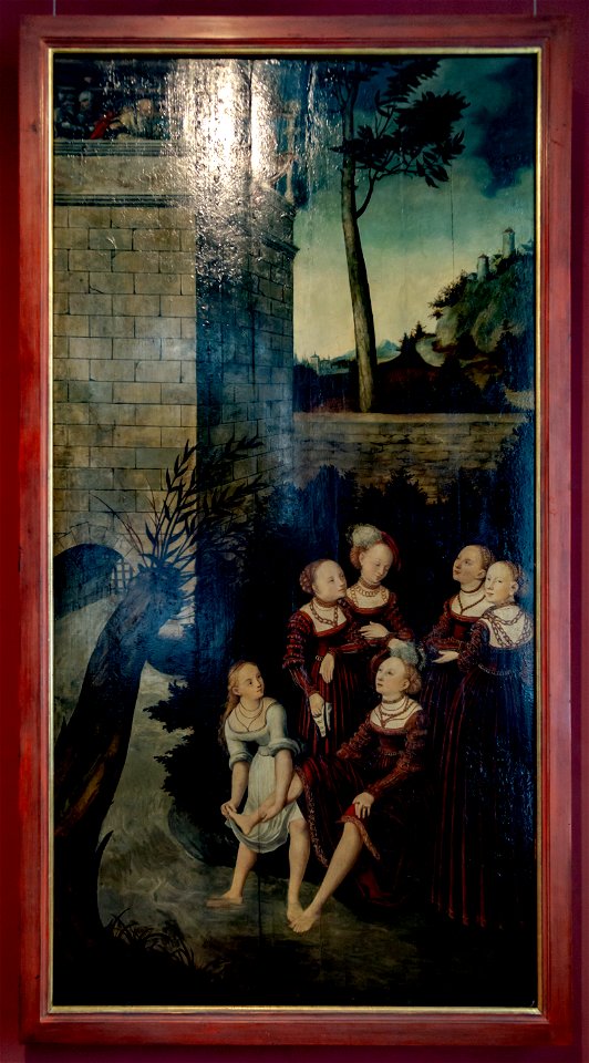 Lucas Cranach der Ältere-Exemplumtafeln-David und Bathseba-4716