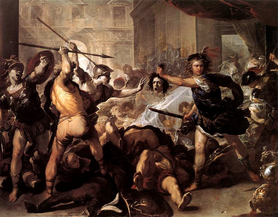 Luca Giordano - Perseus Fighting Phineus and his Companions - WGA9013