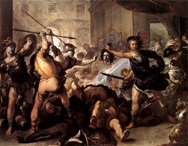 Luca Giordano - Perseus Fighting Phineus and his Companions - WGA9013