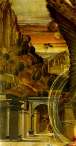 Luca signorelli, annunciazione di volterra, dettaglio