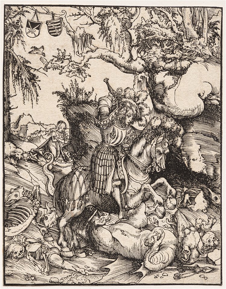Lucas Cranach (German, 1472-1553) - Saint George Slaying the Dragon - 1999.47 - Cleveland Museum of Art