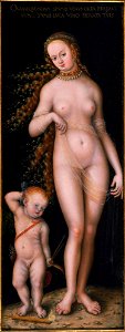 Lucas Cranach the Elder - Venus and Amor - y1968-111 - Princeton University Art Museum