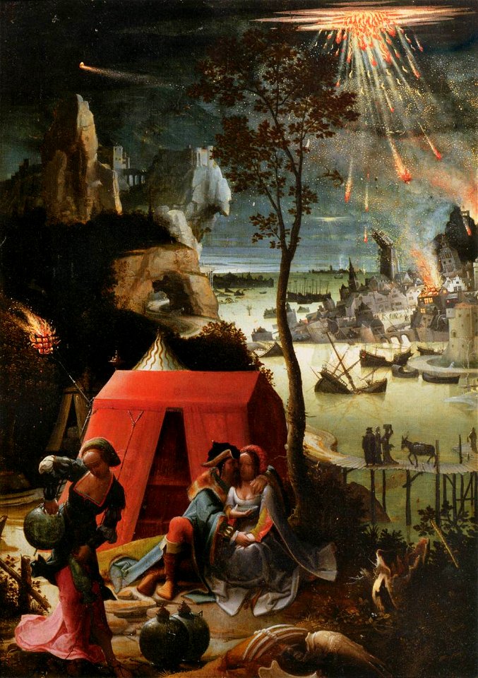 Lucas van Leyden - Lot and his Daughters - WGA12932