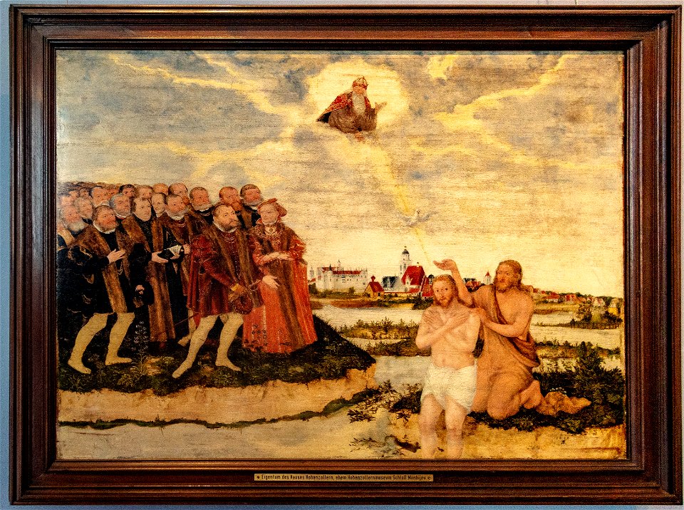 Lucas Cranach (II)-Taufe Christi-4780