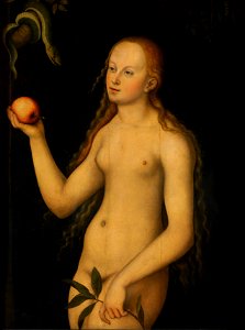 Lucas Cranach d. Ä. - Eva (Koninklijk Museum v. Schone Kunsten Antwerpen)