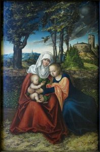 Lucas Cranach Starszy Sw Anna Samotrzec