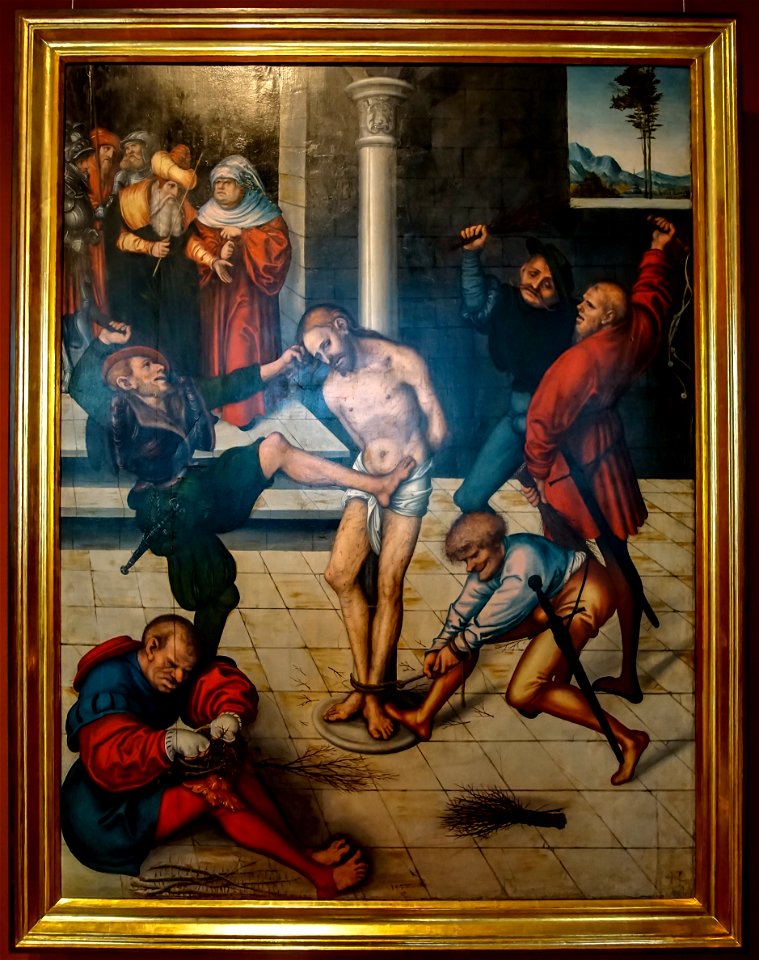 Lucas Cranach der Ältere-Passionszyklus-Geisselung-4699