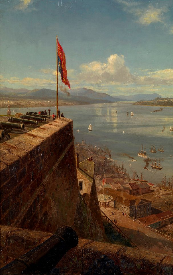 Lucius Richard O'Brien (1832-99) - The King's Bastion, Quebec - RCIN 405305 - Royal Collection