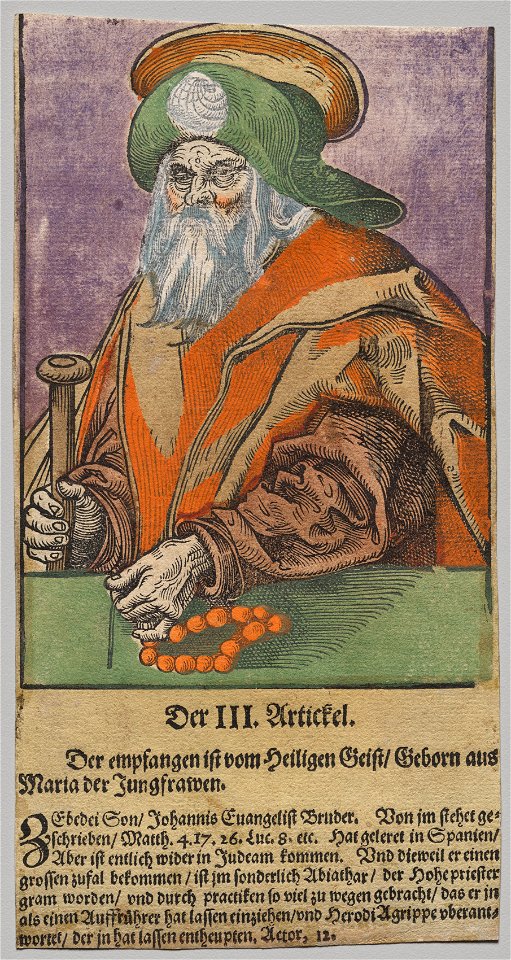 Lucas Cranach the Elder, After (German, 1472-1553) - James the Greater from Christ, the Apostles, and Saint Paul - 2017.277.5 - Cleveland Museum of Art