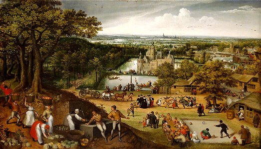 Lucas van Valckenborch - Autumn landscape (September)