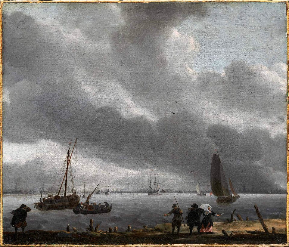 Ludolf Bakhuizen - View across the River Y toward Amsterdam - 49.1708 - Museum of Fine Arts