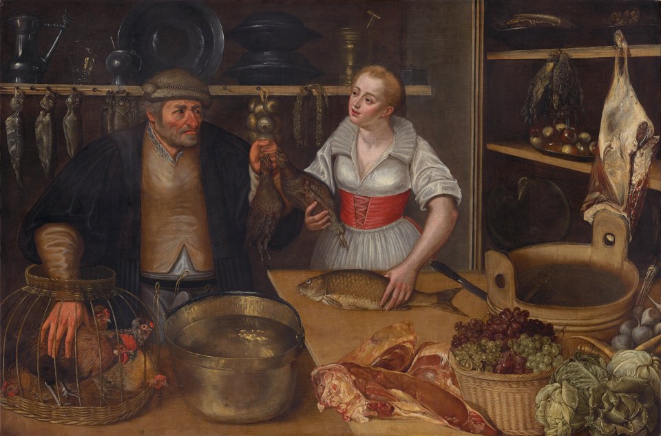 Lucas van Valckenborch - Poultry Seller (Market Scene) - O 5608 - Slovak National Gallery