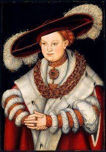 Lucas Cranach, the Elder - Portrait of Magdalena of Saxony, Wife of Elector Joachim II of Brandenburg - 1938.310 - Art Institute of Chicago