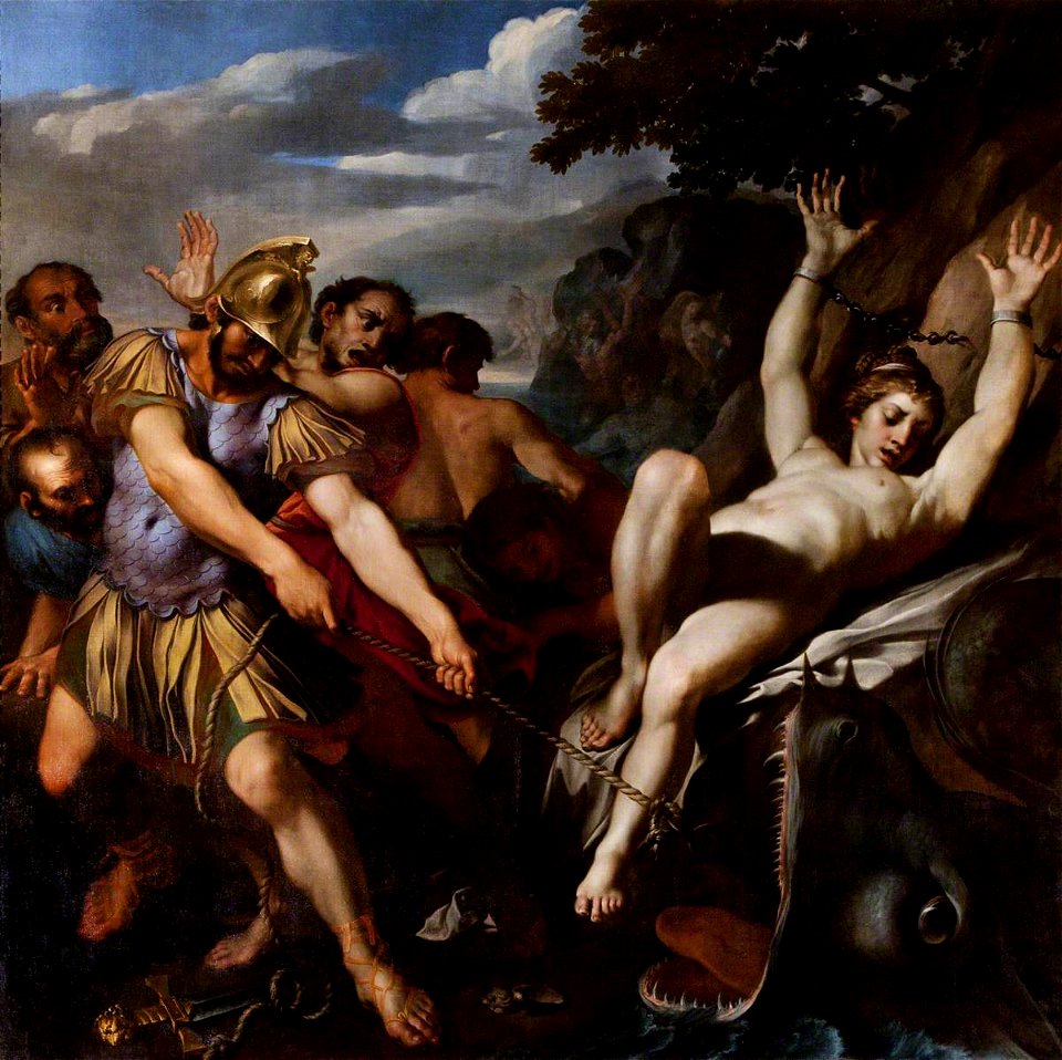 Ludovico Carracci (1555-1619) - Orlando Delivering Olympia from the Sea Monster - 108835 - National Trust