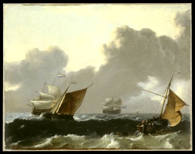 Ludolf Backhuysen I - Storm At Sea - Walters 37340
