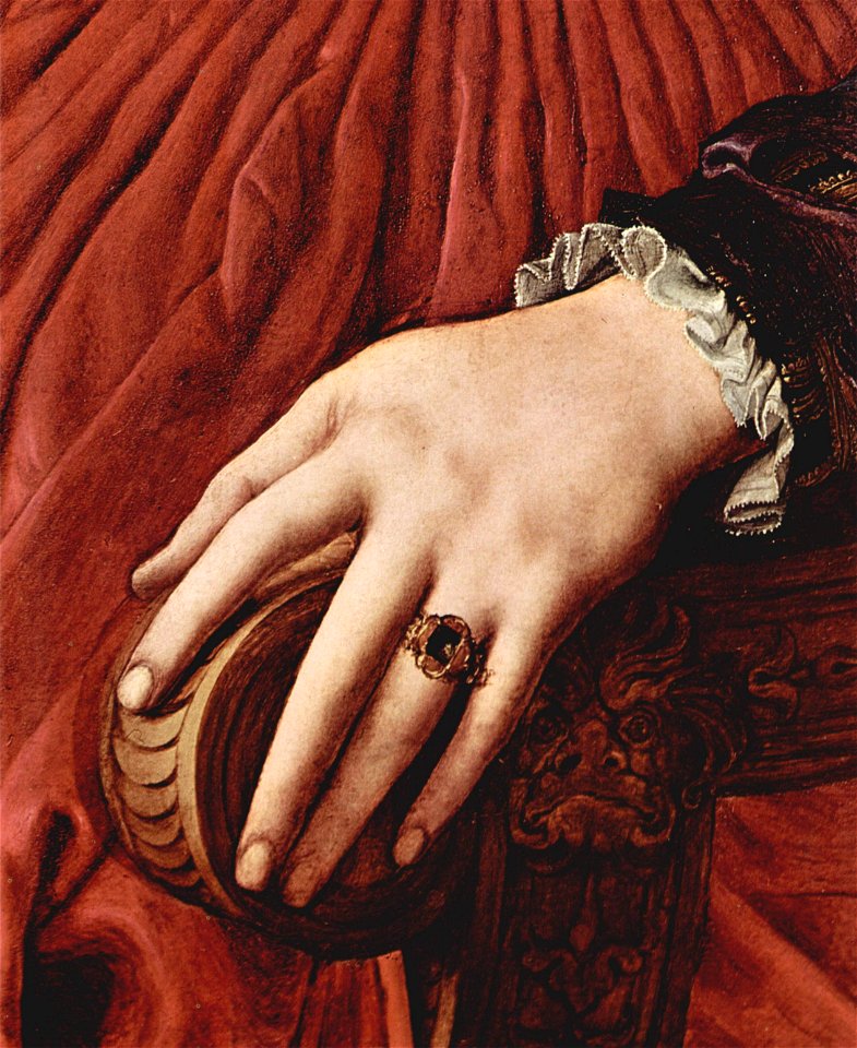 Lucrezia Panciatichi by Angelo Bronzino - detail