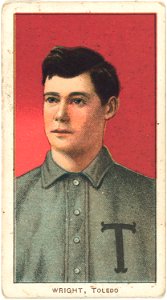 Lucky Wright, Toledo Team, baseball card portrait LCCN2008677036