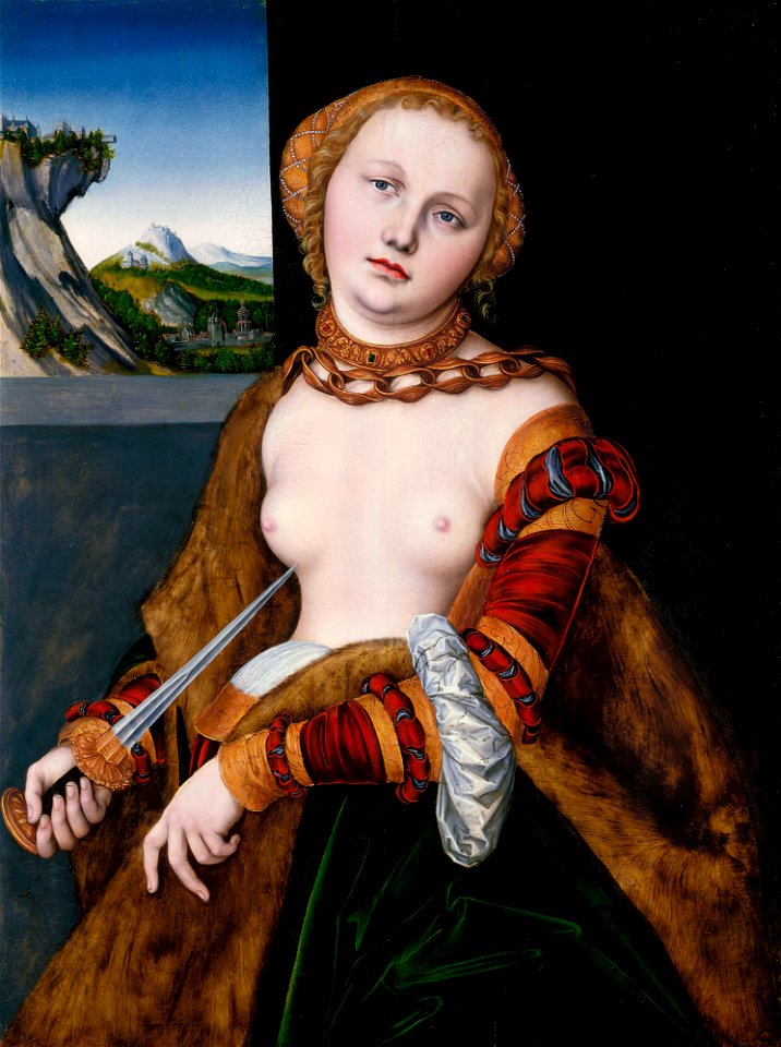 Lucas Cranach the Elder (1472-1553) and workshop - Lucretia - RCIN 400050 - Royal Collection