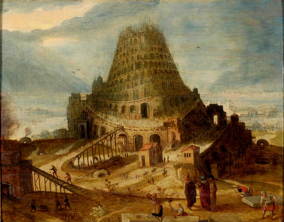 Lucas van Valckenborch - De bouw van de toren van Babel