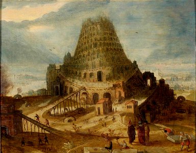 Lucas van Valckenborch - De bouw van de toren van Babel