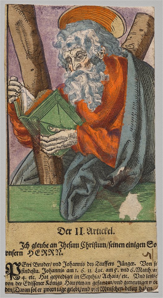 Lucas Cranach the Elder, After (German, 1472-1553) - Andrew from Christ, the Apostles, and Saint Paul - 2017.277.4 - Cleveland Museum of Art