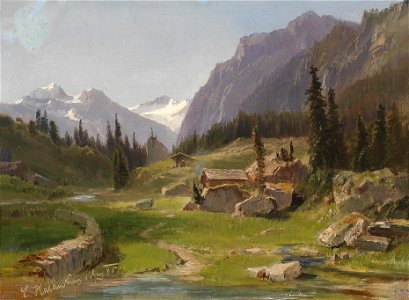 Ludwig Halauska Gebirgslandschaft 1855