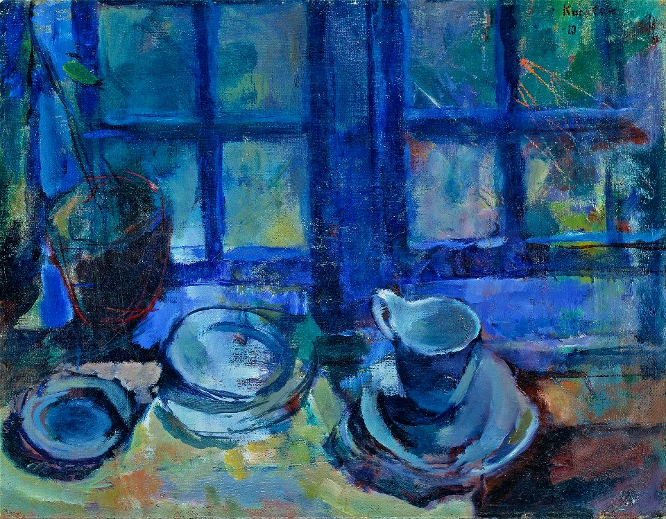 Ludvig Karsten - The blue Kitchen - Google Art Project