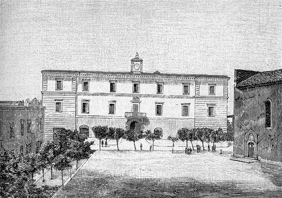 Lucera – Palazzo di Giustizia (xilografia)