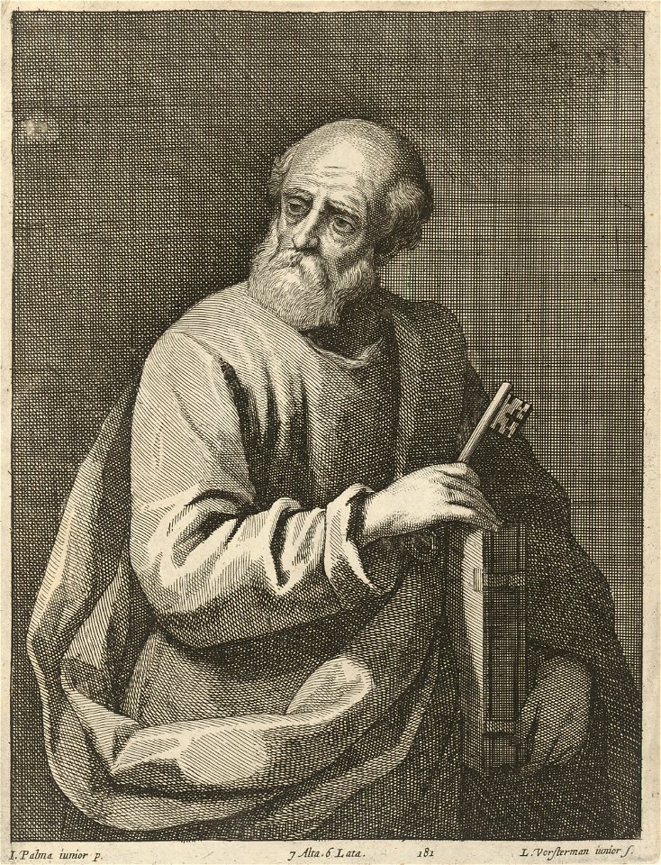Lucas Vorsterman after Palma il Giovane - Saint Peter SVK-SNG.G 11965-182